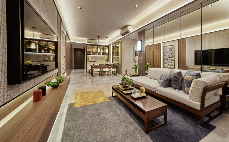 Tembusu Grand, modern interior design, luxurious touches.