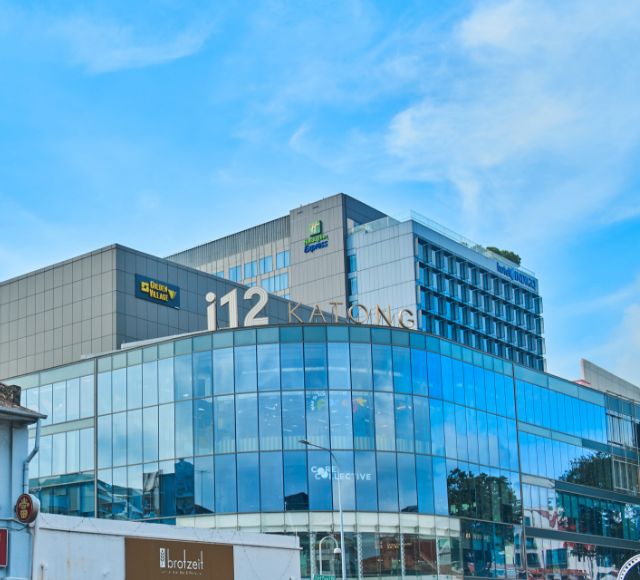 Nearby malls such as i12 Katong, Parkway Parade, and PLQ Mall.